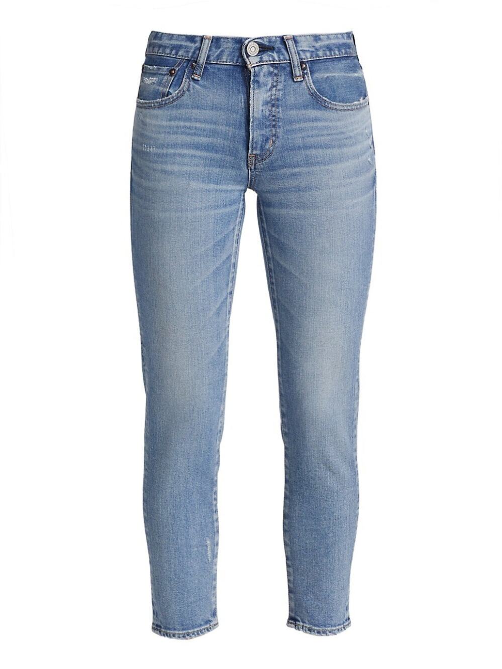 Moussy Distressed Blue Edmond Skinny Denim Jeans Size 25